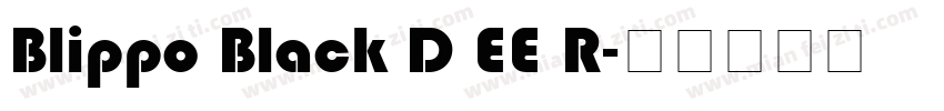 Blippo Black D EE R字体转换